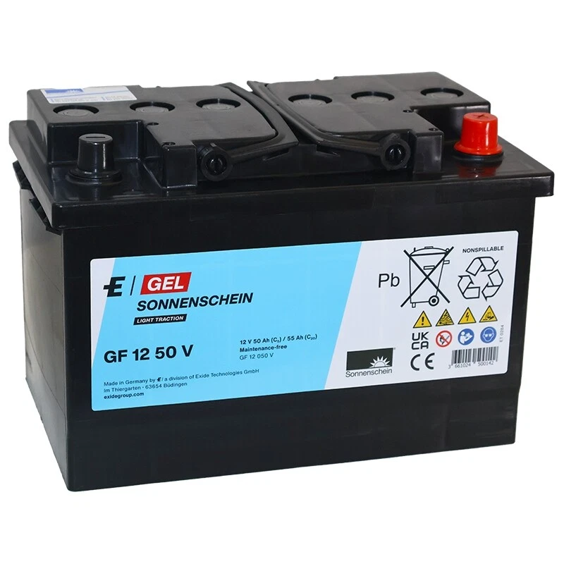SONNENSCHEIN Sunshine GF 12 050 V Gel Motive Power 12V 50Ah batteria trazione