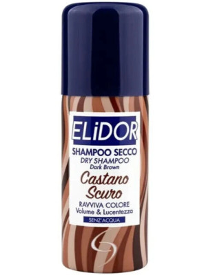 ELIDOR DRY SHAMPOO DARK BROWN REVIVES COLOR VOLUME & SHINE 100ML