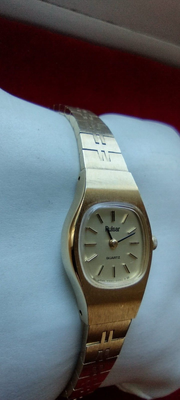 Vintage Pulsar Women Y590-5529 Dress Gold Tone Bracelet Quartz Watch Need Battry Original PULSAR BY SEIKO Ladies Cocktail Dress Watch Y590  main image 4