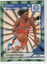 2024-25 Panini Donruss - Tyrese Maxey #192 Holo Green Laser