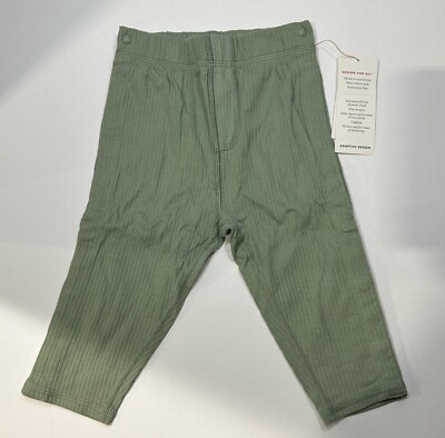 Baby Adaptive Side Snap Pants - Cat & Jack Sage Green 12M
