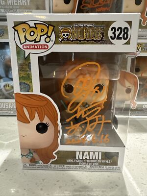 Nami 328 One Piece Funko Pop Signed by Akemi Okamura (JVA) SWAU