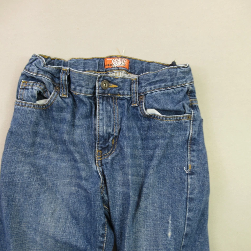 Pantalones de mezclilla ajustados azules al aire libre 5 bolsillos informales para niñas Old Navy Foto 2 de 4