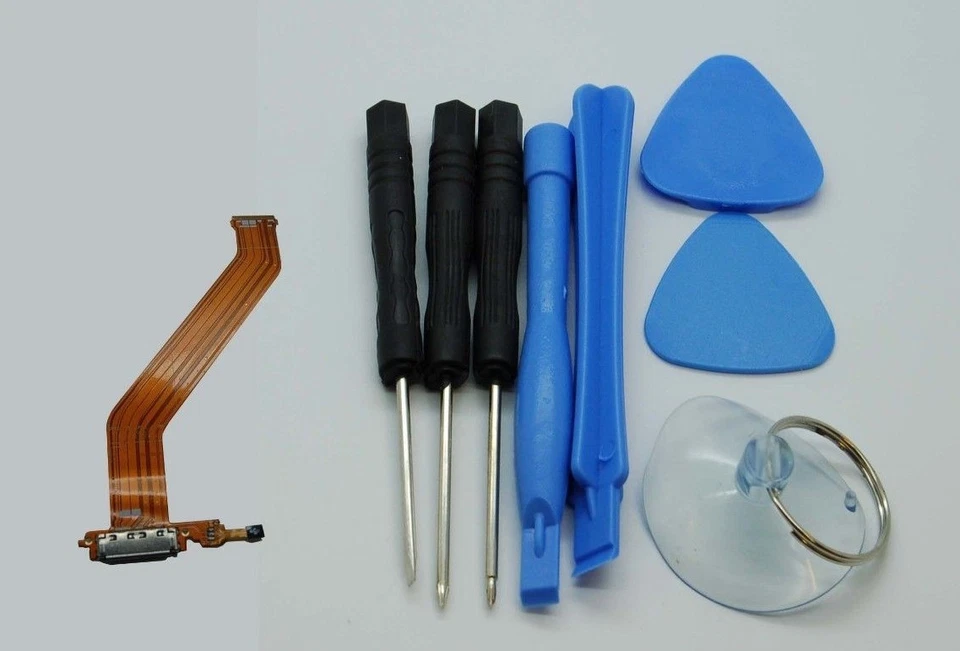 Porta di ricarica + set strumenti di apertura per Galaxy Tab 2 GT-P5100 GT-P5110 CTC Rev 0.0