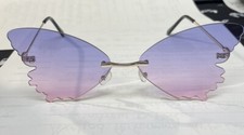 SUNGLASSES BUTTERFLY KISSES PURPLE OMBR 100 UV SUPER CUTE