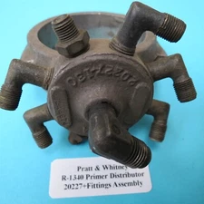 Pratt Whitney R1340 Engine Fuel Primer Distributor 20227 Asy Radial Aircraft SNJ