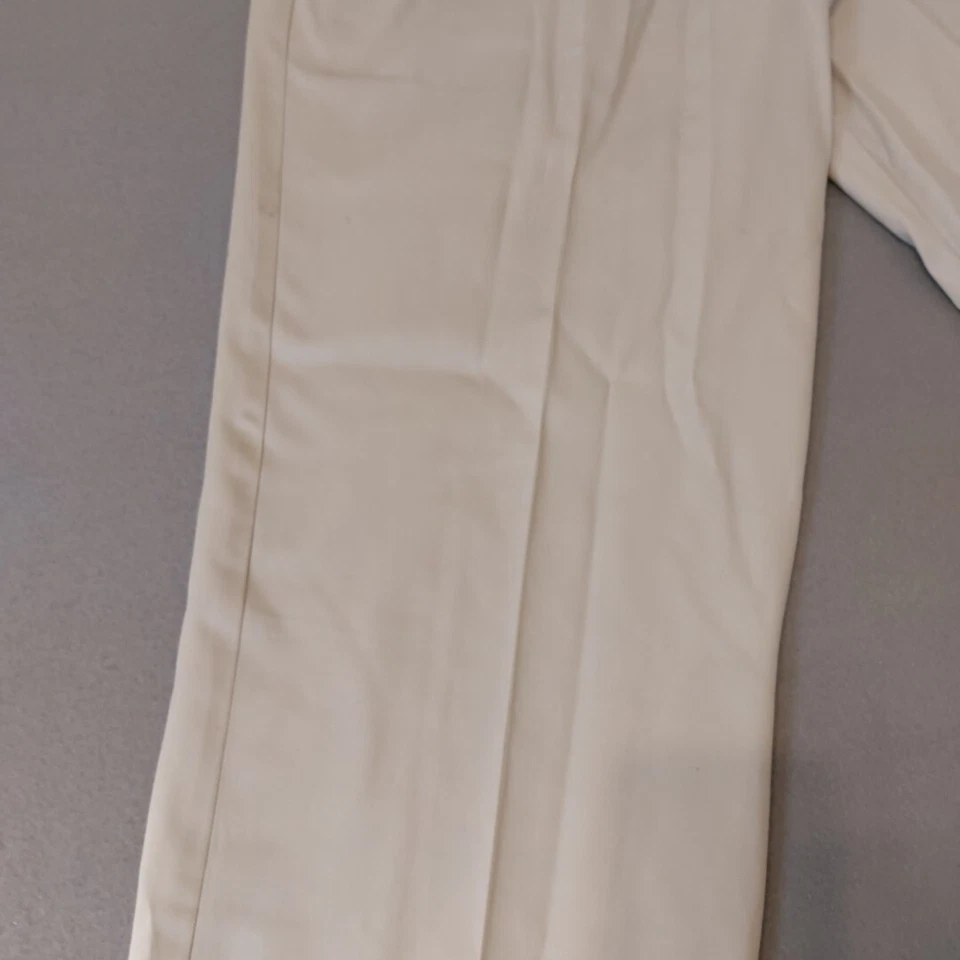 Pantalones chinos básicos vintage Bugle Boy para hombre talla 40 x 32 beige marfil caqui Foto 3 de 4