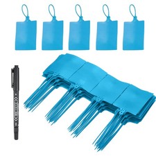 10inch Zip Ties, 100pcs Cable Ties Tags Nylon Wire with Label Tags Paper, Blue