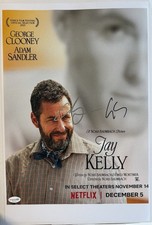 Adam Sandler & George Clooney “Jay Kelly” AUTOGRAPH 18x12” Photo ACOA