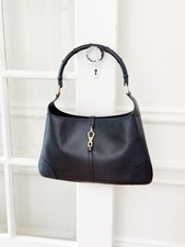 Gucci Bamboo Leather Jackie Handbag Black