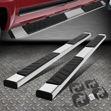 FOR 19-24 SILVERADO SIERRA CREW CAB CHROME 5" FLAT SIDE STEP BAR RUNNING BOARDS