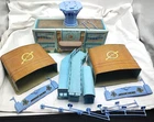 1960's Marx International Jet Port Playset Tin Litho Buildings & Accessories