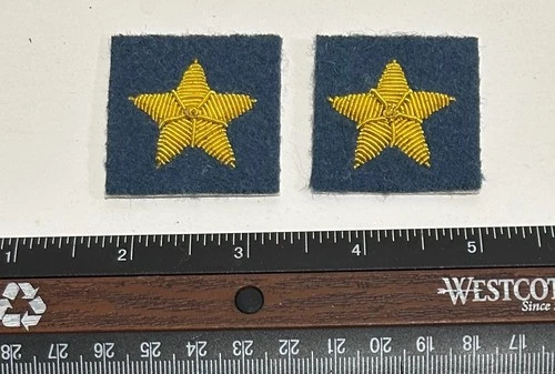 Civil War Confederate Infantry Major Collar Rank Insignia Set