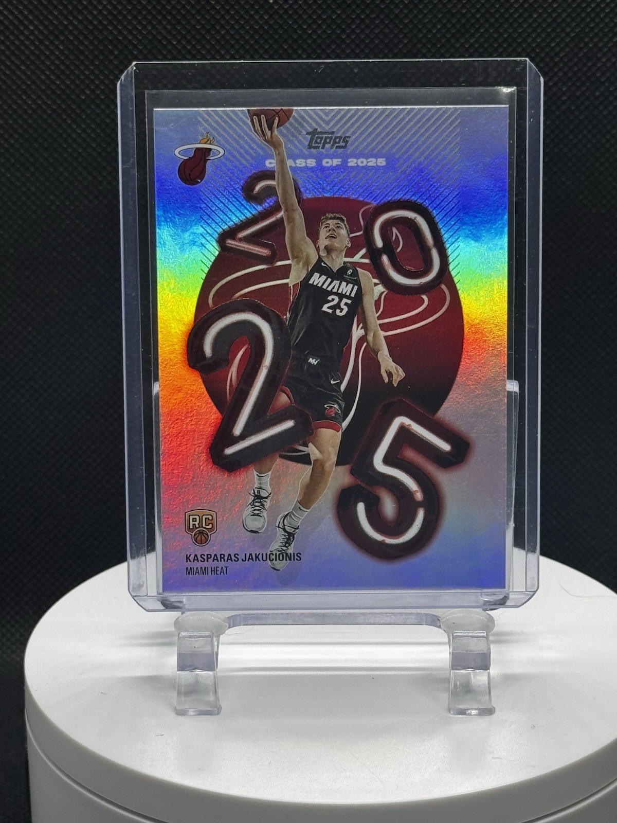 2025-26 Topps #C25-20 Kasparas Jakucionis Class of 2025 SSP RC Miami Heat