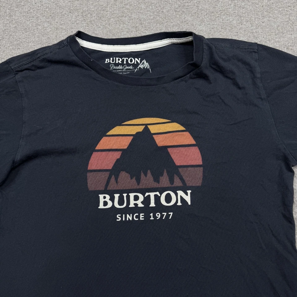 Camisa Burton Niño Talla L Negra Manga Corta Cuello Redondo Aire Libre Senderismo JUVENTUD Foto 3 de 4