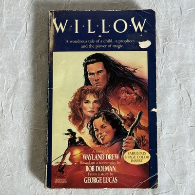 Vintage Willow Wayland Drew Fantasy Movie Novel 1988 Softcover George Lucas 2nd