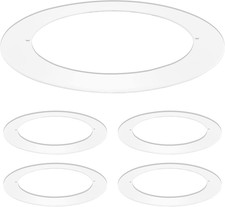 4 Pack White Goof Trim Ring for 4 Inch Recessed Lights and Ceiling Light Fixture