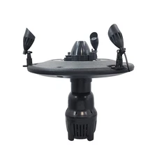 Aerating Pond Fountain, 1/4 HP, 2,500 GPH, Color LED Lights, 100' Cord