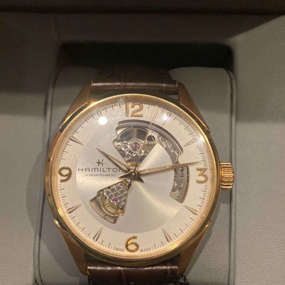 Hamilton Automatic Skeleton Dial Watch Silver Gol… - image 1