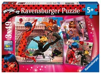 Ravensburger Kinderpuzzle 05189 - Unsere Helden Ladybug Und Cat Noir - 3X49...