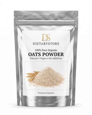Organic Oats Powder Fine Ground Natural Fiber Superfood Vegan Gluten Free
