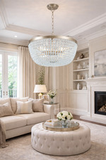 Chandelier Ceiling Light John Lewis Beaded Matt Nickel RRP£189 New