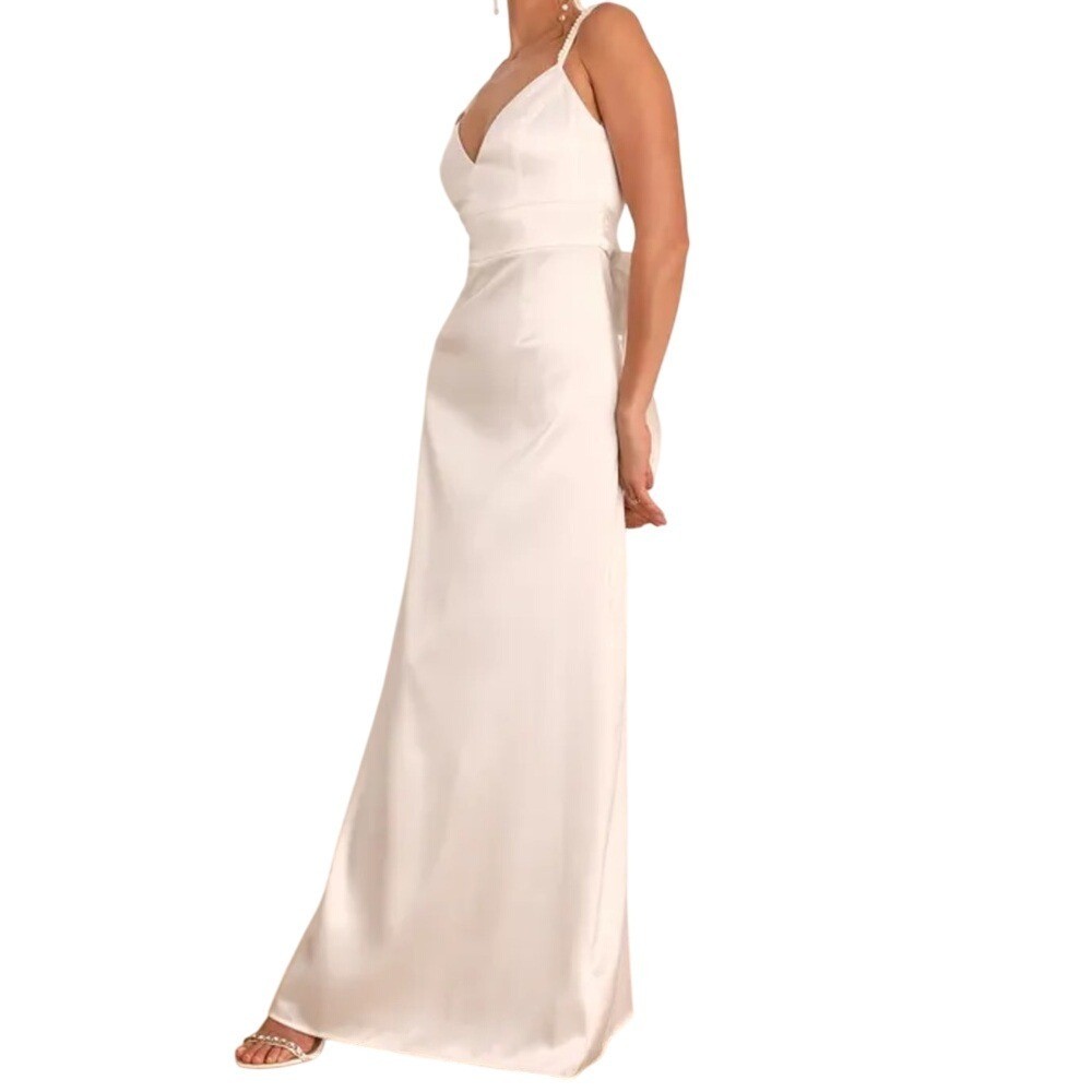 low back halter neck dress Susana Monaco Women's Halter Neck Velvet Gown - Black main image 1