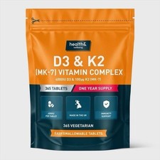 Vitamin D3 4000 i.E. & Vitamin K2 MK7 100μg - 1 Jahresvorrat, 365 Easy-Swallow Vita