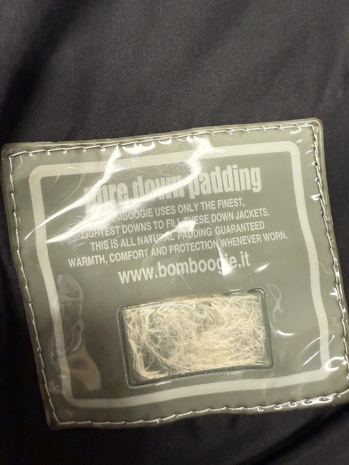 Bomboogie Gray Down Jacket Mid Length Hooded  Coa… - image 14