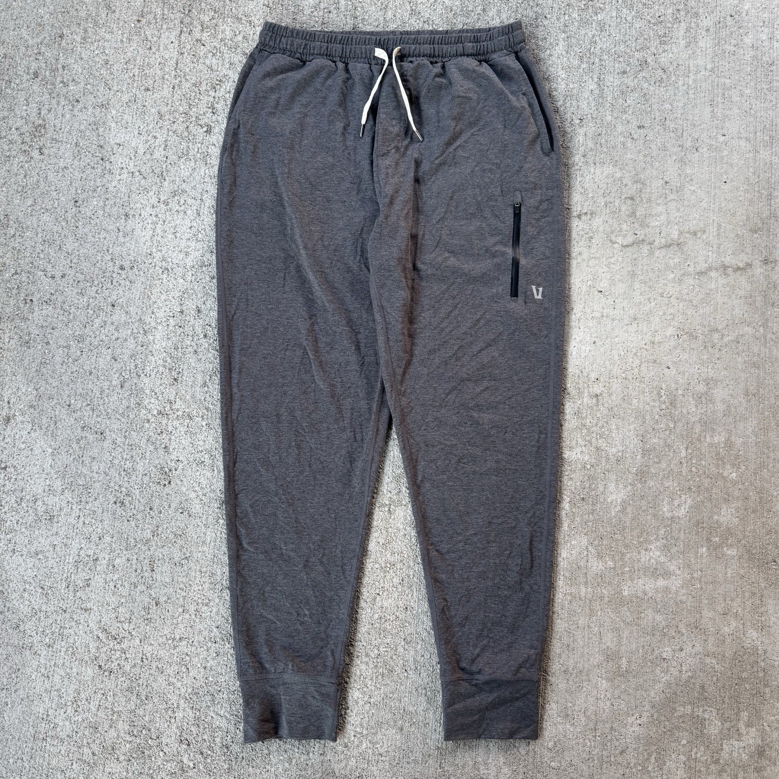 Vuori Sunday Joggers Performance Black Stretch Athletic Sweatpants V416 Large?