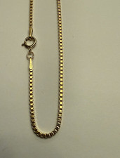 14kt gold filled Box chain 1.5mm with spring ring 1pc 20 inch