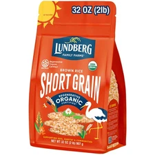 Lundberg Short Grain Brown Rice, Regenerative Organic Certified – Slightly Nu...