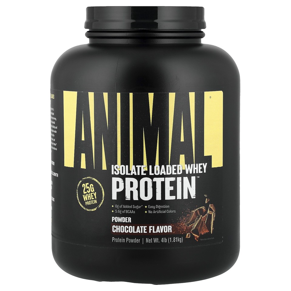 Isolate Loaded Whey Protein™ Powder, Chocolate, 4 lb (1.81 kg)