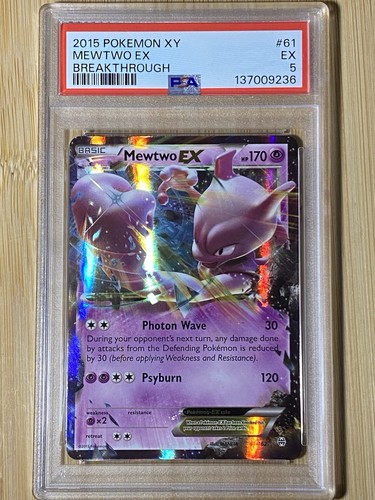 Mewtwo-EX graded PSA 5 for sale on eBay