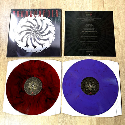 Soundgarden Badmotorfinger Lenticular 2 x Red & Purple Marble Vinyl Record