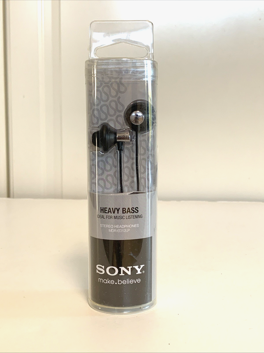 Sony MDR-ED12LP Heavy Bass Booster Stereo Headphones Black/Silver