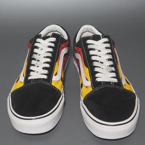 Vans Old Skool School Flame Fire Pattern 500714 S… - image 3
