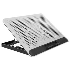 Aluminum Alloy Laptop Cooling Pad, with Dual USB Ports Notebook Cooler Stand ...