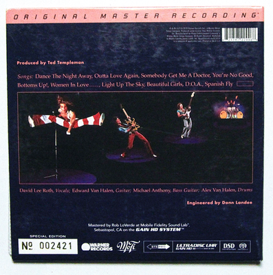 VAN HALEN II SACD Hybrid Super Audio CD MOBILE FIDELITY MFSL | eBay