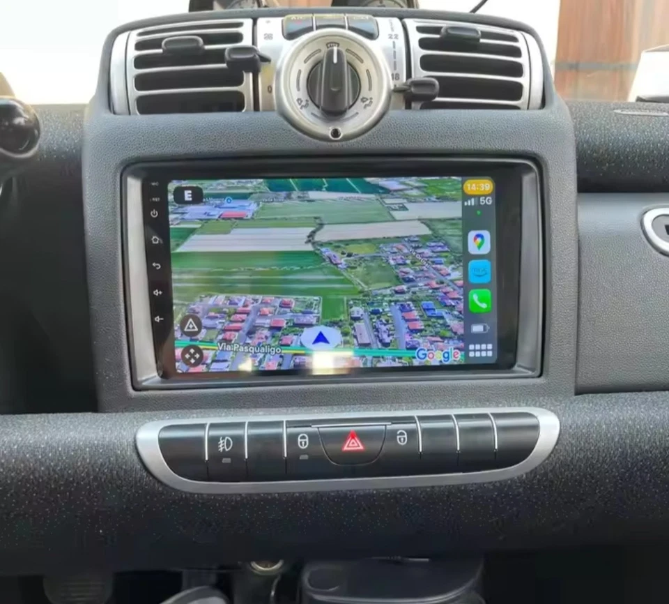 AUTORADIO/STEREO 2 DIN DEDICATO PER SMART 451 9 POLLICI ANDROID- NAVIGATORE-... - Immagine 3 di 4