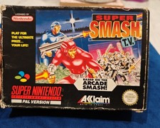 Super Smash TV SNES Boxed Complete VGC PAL CIB Super Nintendo Entertainment