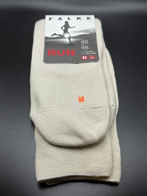 Falke Run Socks US 12/13  (Size 46-48)  Nature Beige NWT NEW