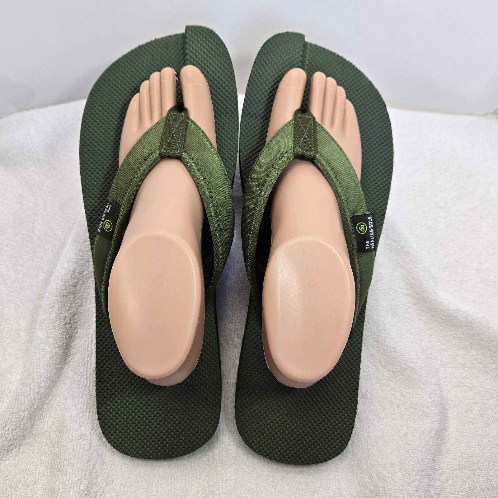 SAOLA Sandali infradito The Healing Sole Thong fascite plantare uomo 13 comodi verdi