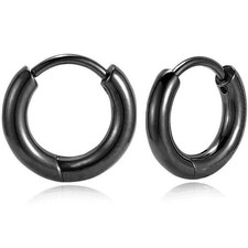 Implant Grade Titanium Hoop Earrings, Hinged Huggie Hoop Earrings for Lobe Carti