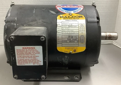 Baldor M3154T Industrial Motor 1-1/2HP, 1725RPM, 3PH, 145TC Frame(R85)