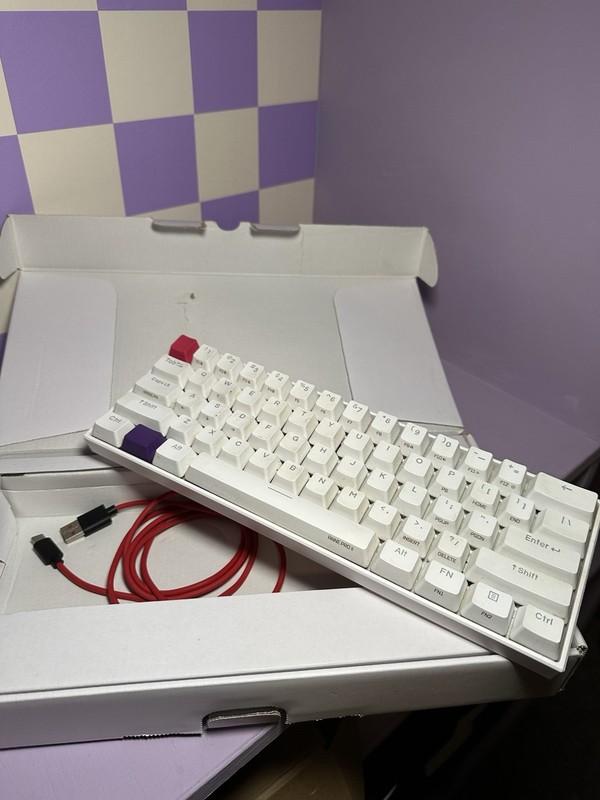 Anne Pro 2 Mechanical Keyboard 60% White - Good Condition