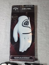 Callaway Chev Soft Men's Right Golf Glove, Size: Large /Regular-White With Black