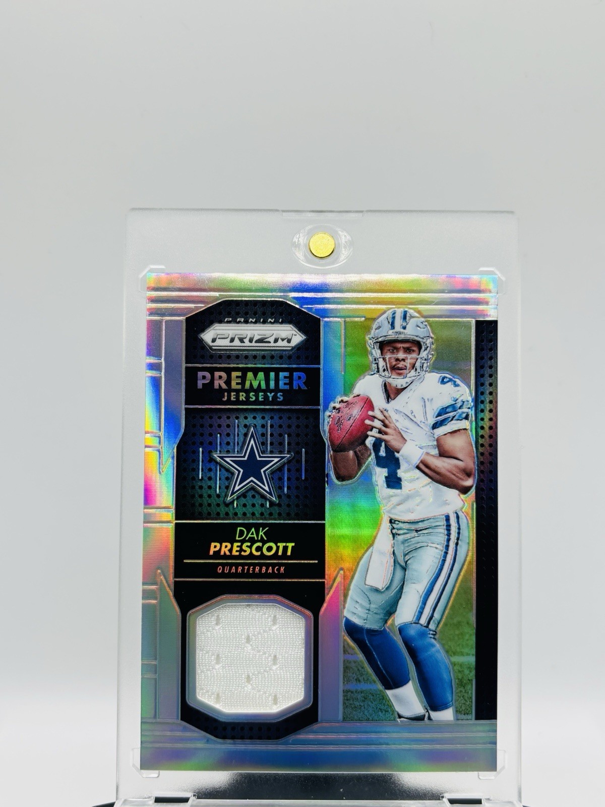 2016 PRIZM Silver HOLO Premier Dallas Cowboys DAK PRESCOTT Rookie JERSEY RC SP