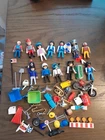 Vintage Playmobil Lot of Figures,  And Accessories