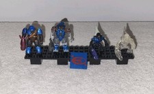 Halo Mega Bloks Covenant Combat Cobalt Unit Set 97084 Completo Todas las Figuras
